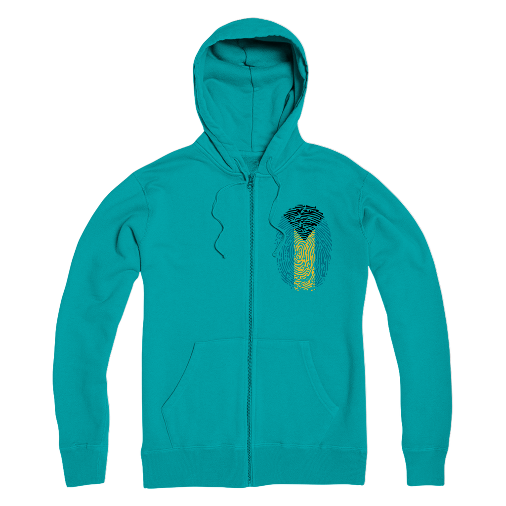 Bahamas Fingerprint Premium Adult Zip Hoodie