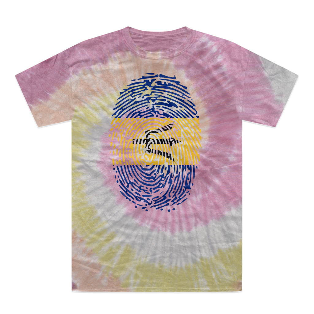 Barbados-Fingerprint Tie-Dye T-Shirt