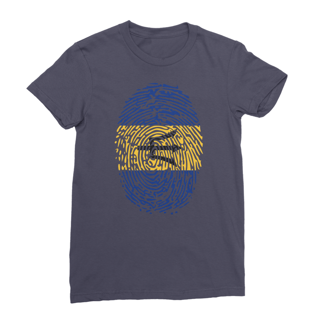 Barbados-Fingerprint Premium Jersey Women's T-Shirt