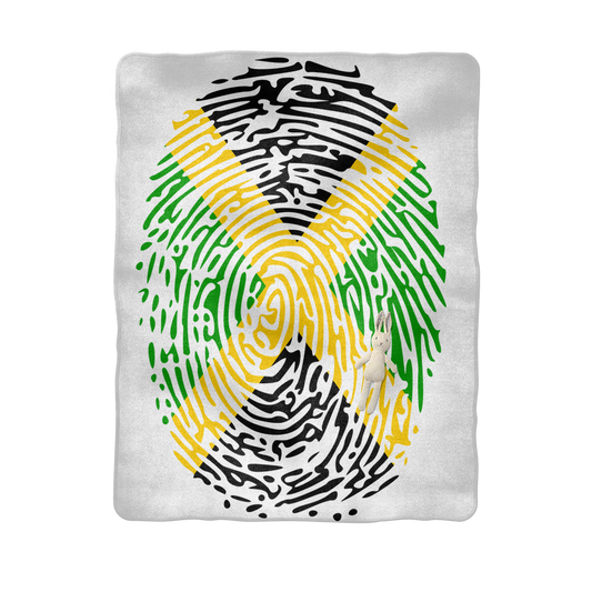 Jamaica-Fingerprint Sublimation Baby Blanket