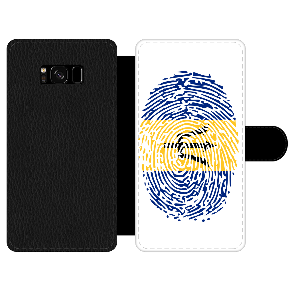 Barbados-Fingerprint Front Printed Wallet Cases