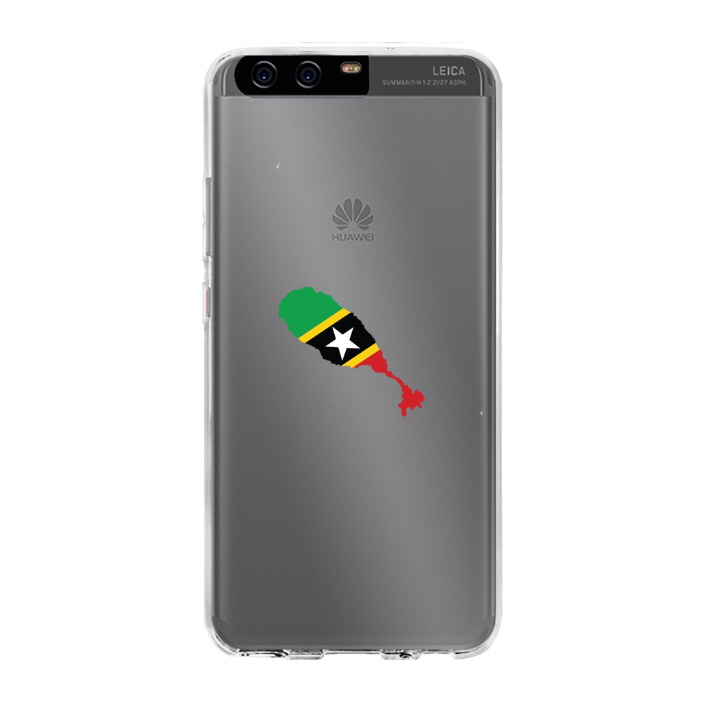 ST. KITTS & NEVIS Back Printed Transparent Hard Phone Case