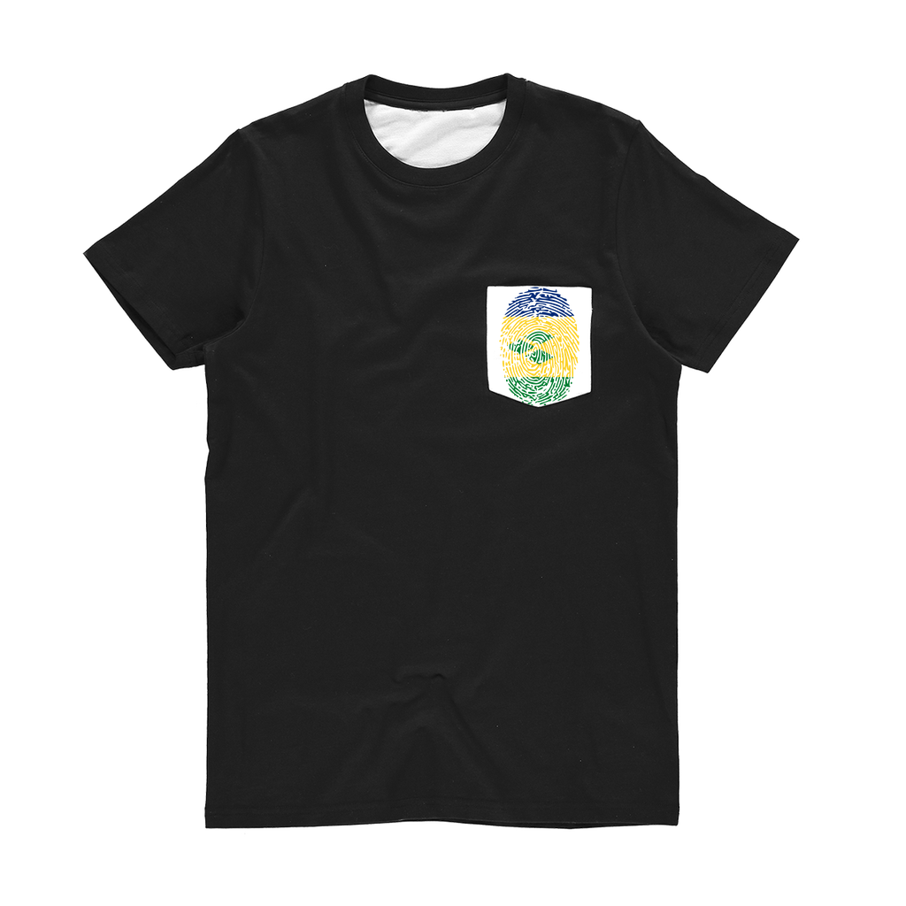 St Vincent and the Grenadines-Fingerprint Classic Sublimation Pocket T-Shirt