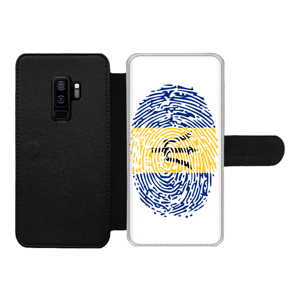 Barbados-Fingerprint Front Printed Wallet Cases