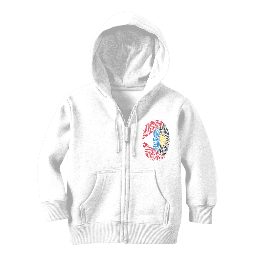 Antigua and Barbuda-Fingerprint Classic Kids Zip Hoodie