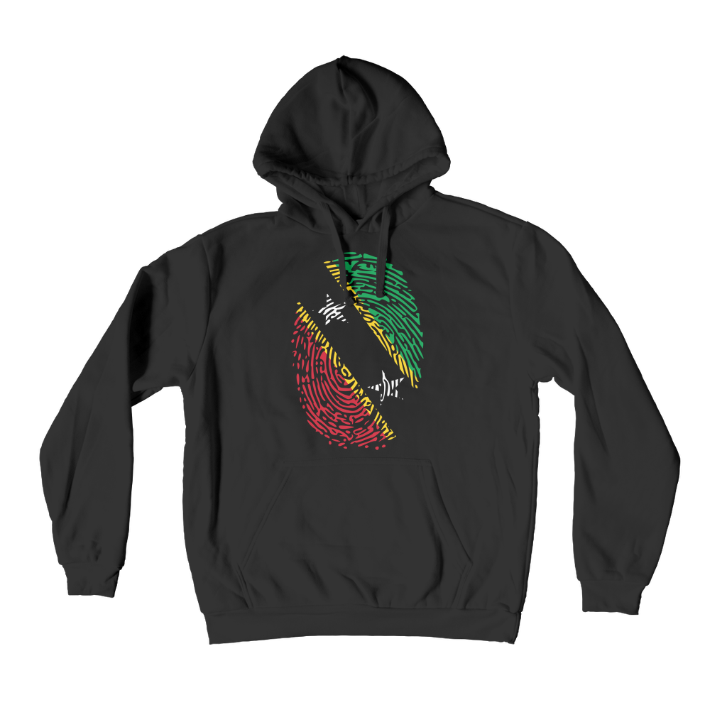 Saint Kitts and Nevis Fingerprint Bahamas Premium Adult Hoodie