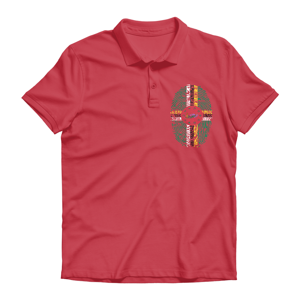 Dominica Fingerprint Premium Adult Polo Shirt