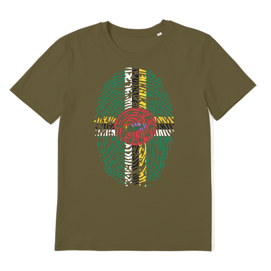 Dominica Fingerprint Premium Organic Adult T-Shirt