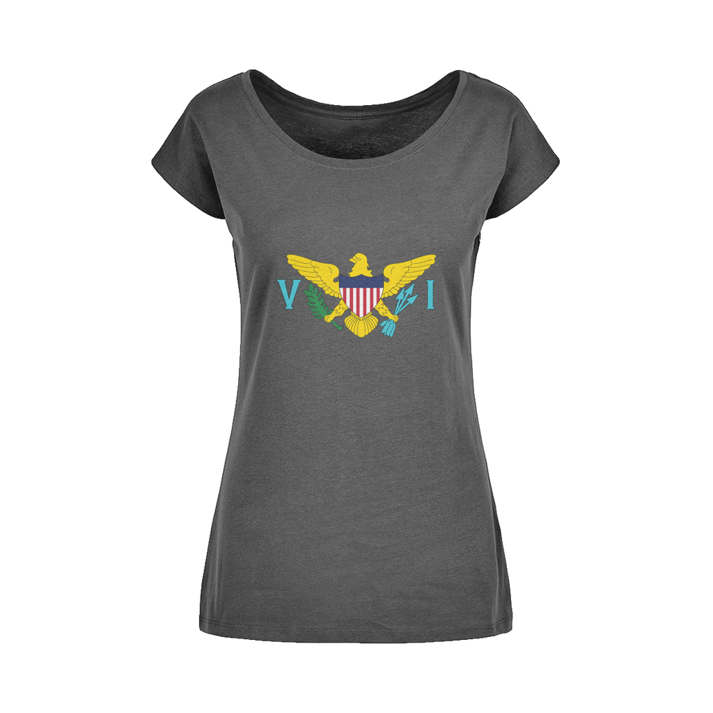 USVI Wide Neck Womens T-Shirt XS-5XL