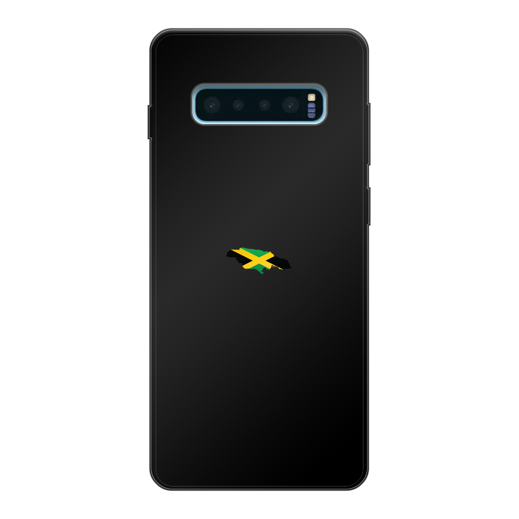 Jamaica Back Printed Black Soft Phone Case