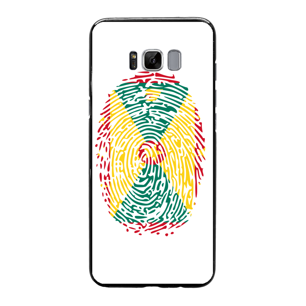 Grenada Fingerprint Back Printed Black Soft Phone Case