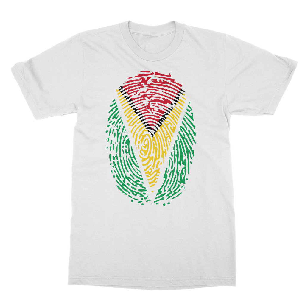 Guyana-Fingerprint Classic Heavy Cotton Adult T-Shirt