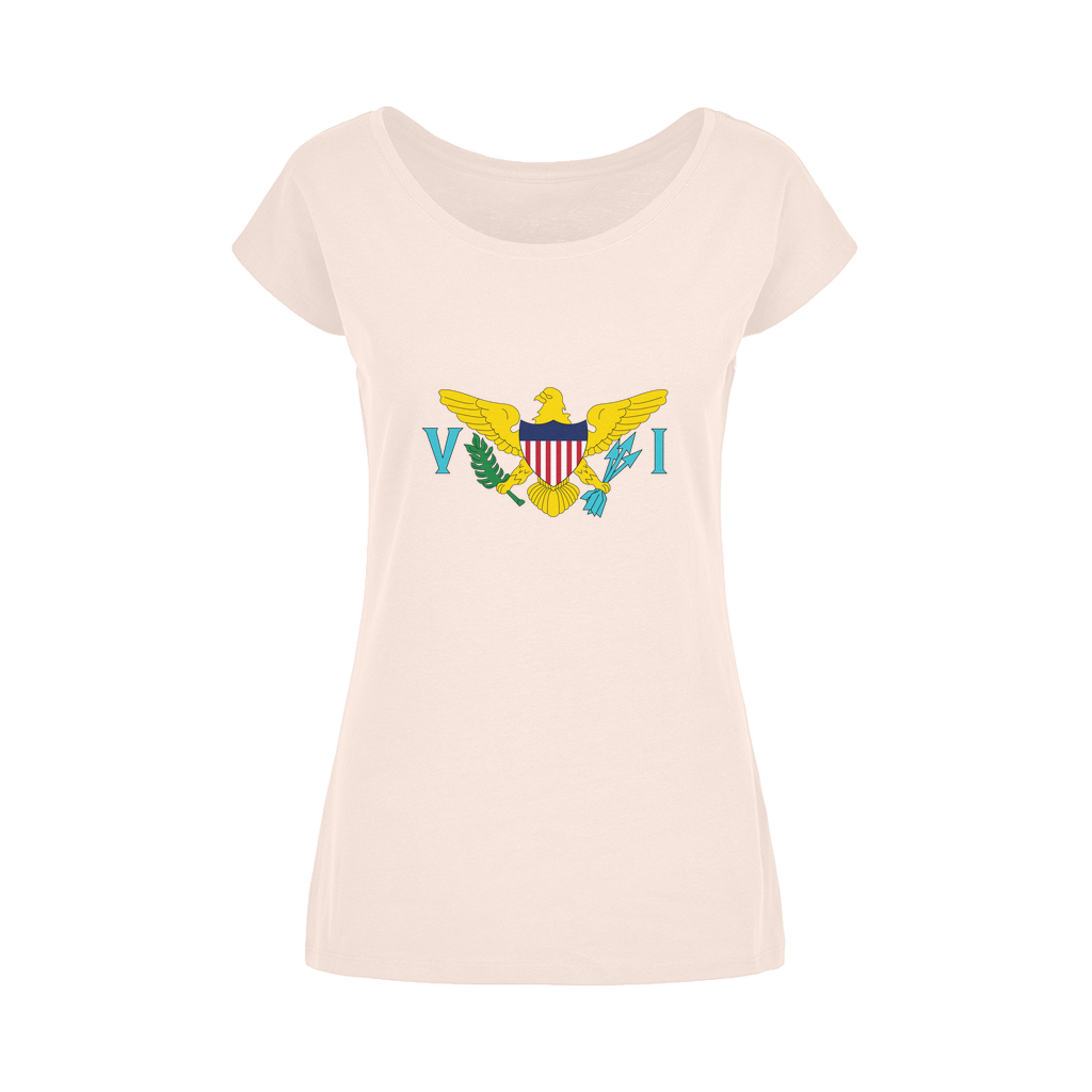 USVI Wide Neck Womens T-Shirt XS-5XL