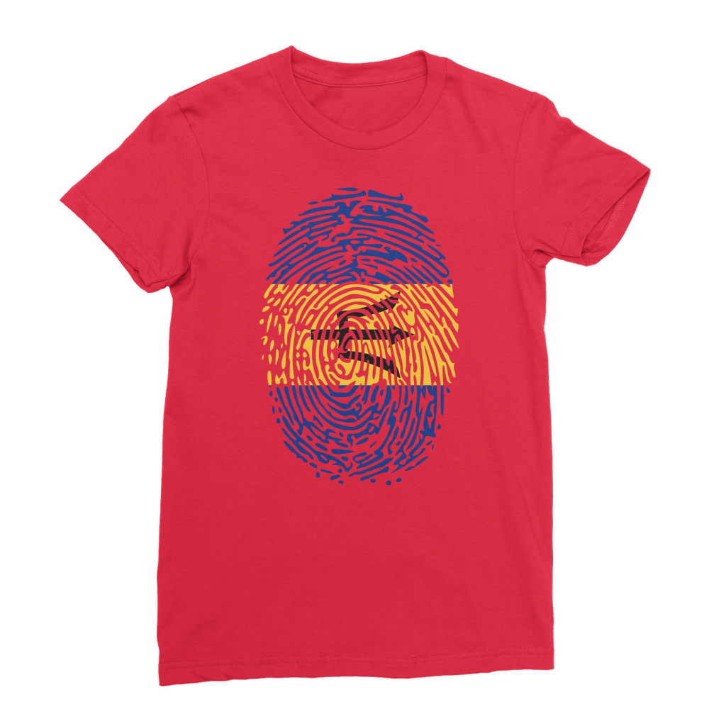 Barbados-Fingerprint Premium Jersey Women's T-Shirt