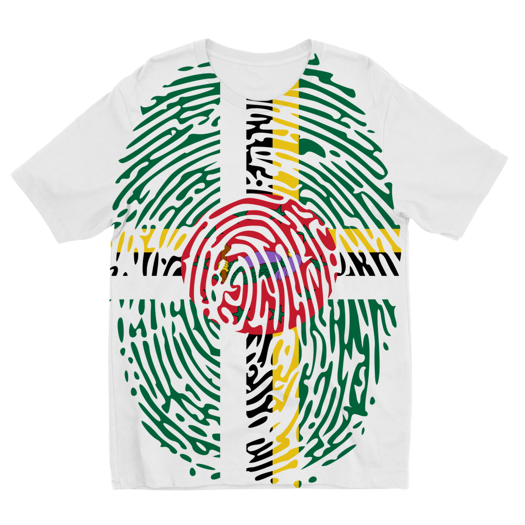 Dominica Fingerprint Sublimation Kids T-Shirt