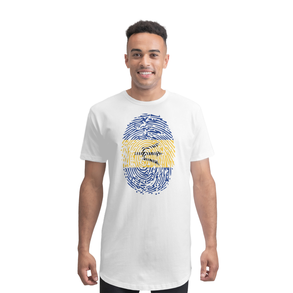 Barbados-Fingerprint Premium Long Body T-Shirt