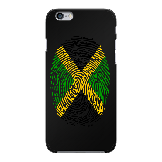 Jamaica-Fingerprint Back Printed Black Hard Phone Case