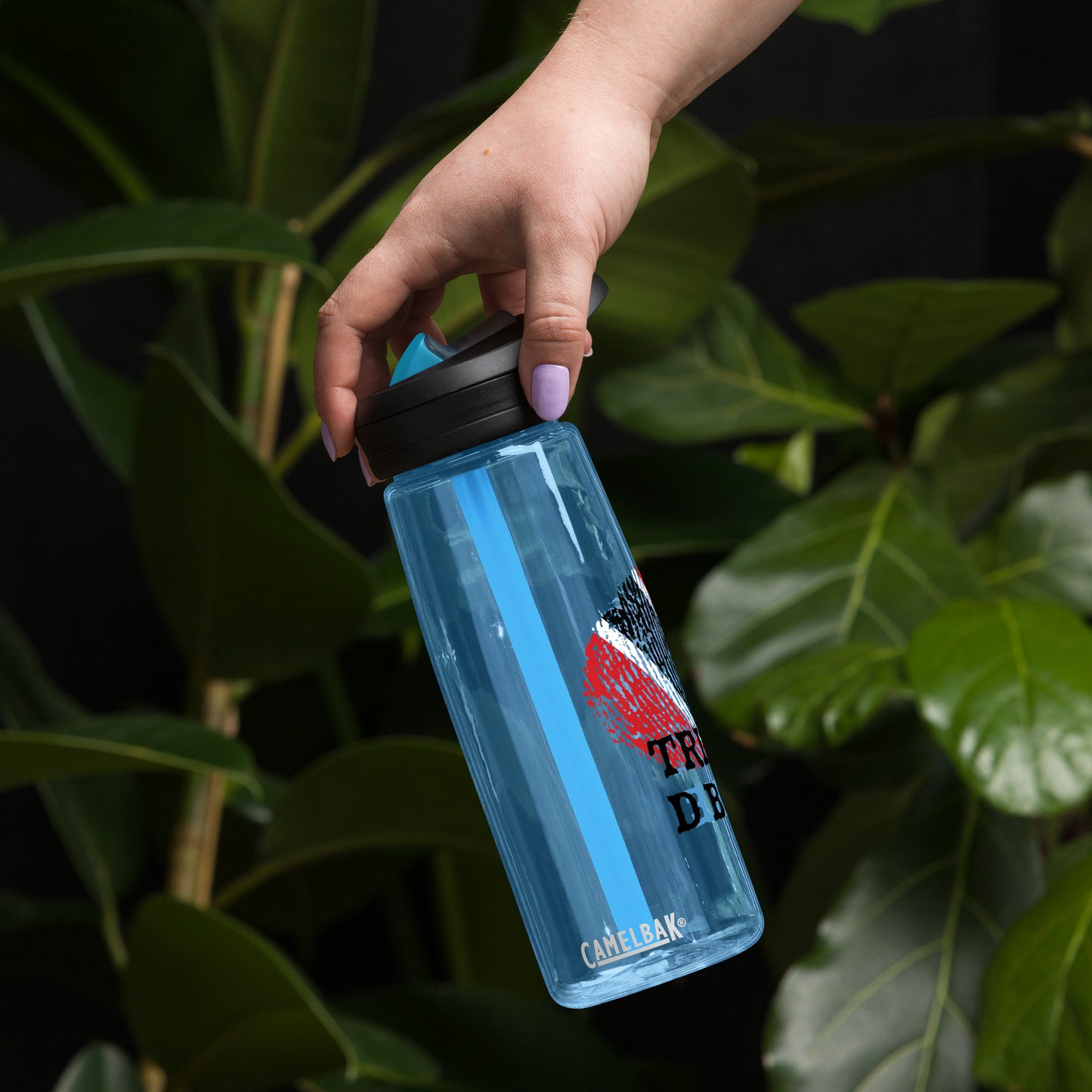 Trini Fingerprint Sports water bottle