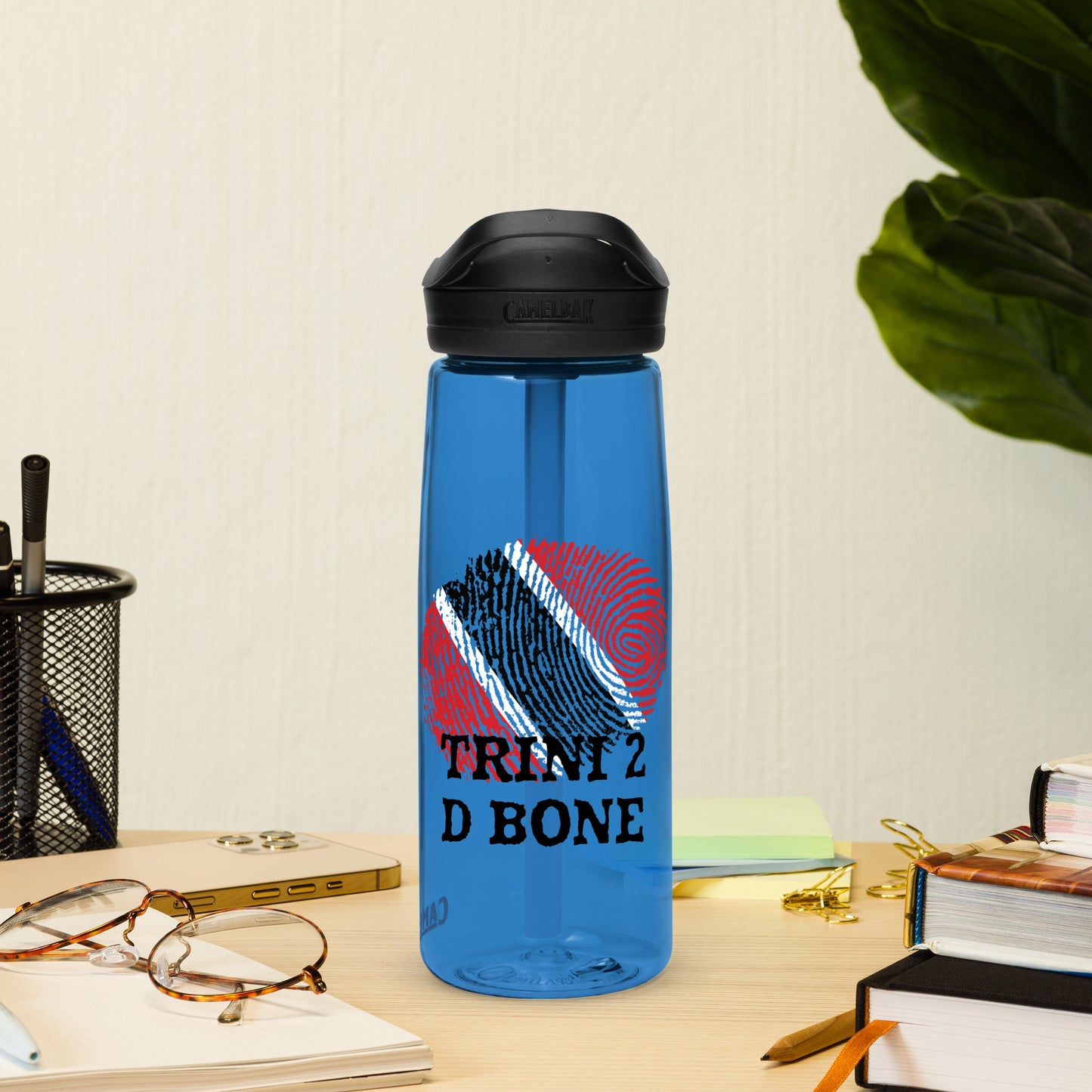 Trini Fingerprint Sports water bottle