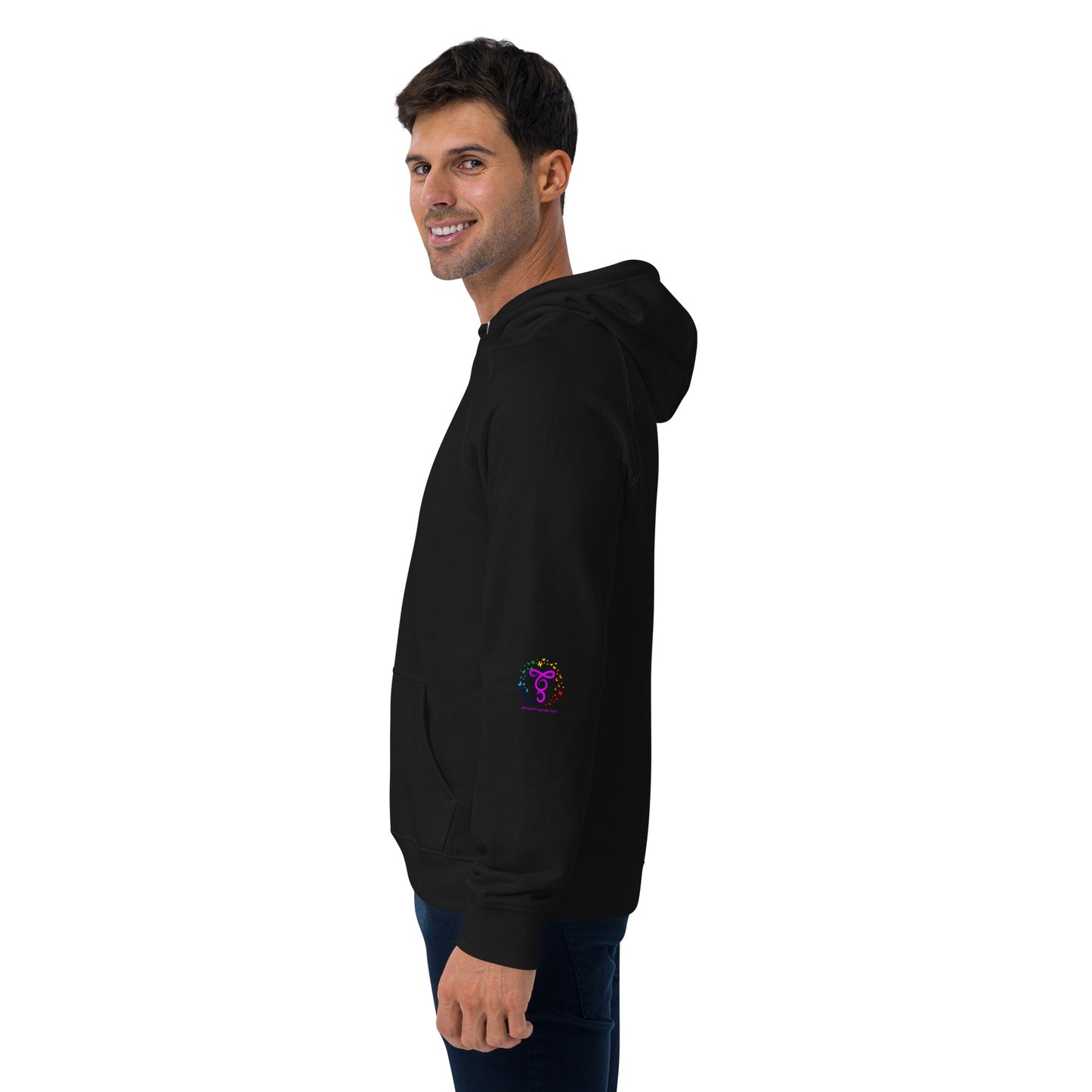 DNA Unisex eco raglan hoodie