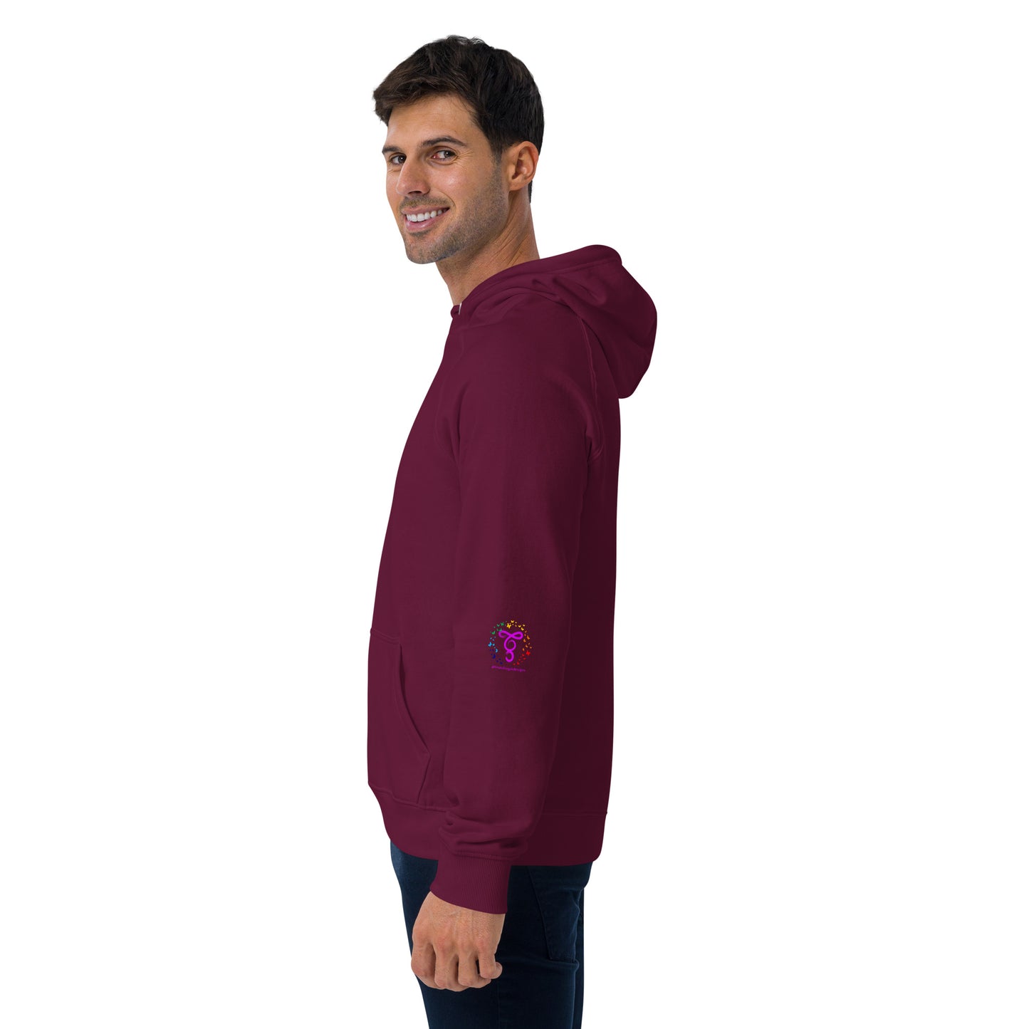 DNA Unisex eco raglan hoodie