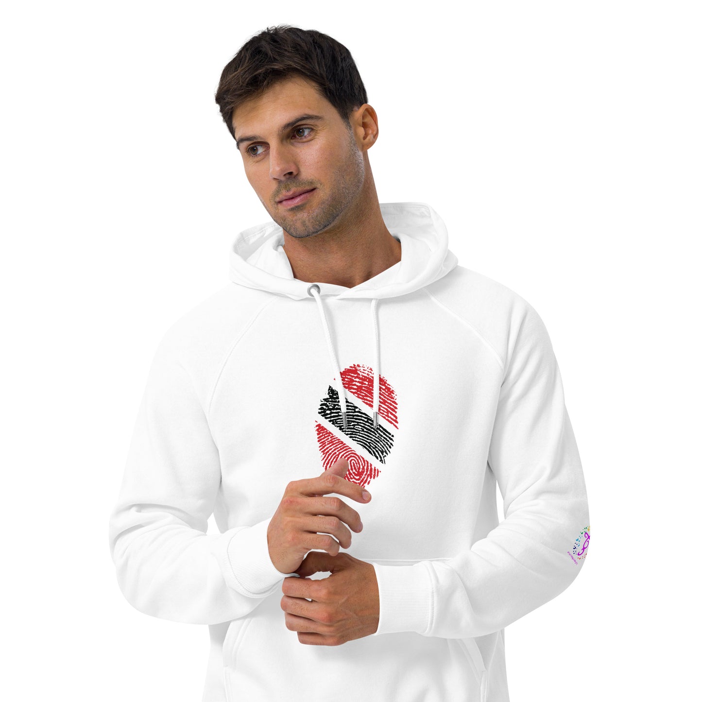 DNA Unisex eco raglan hoodie