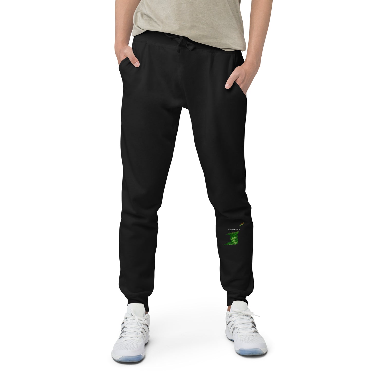 Trini Map Coordinates Unisex fleece sweatpants