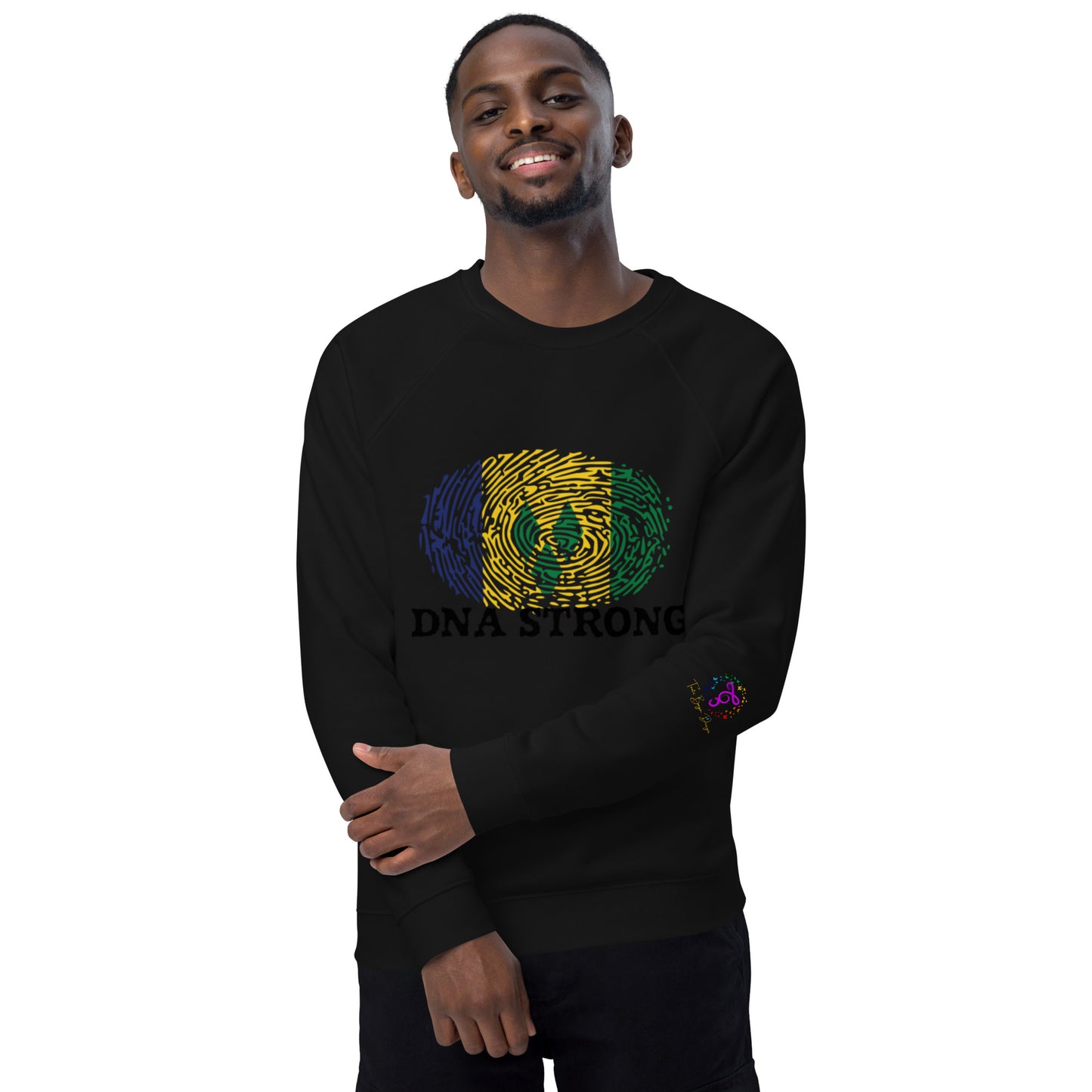 St. Vincent & The Grenadines Unisex organic raglan sweatshirt