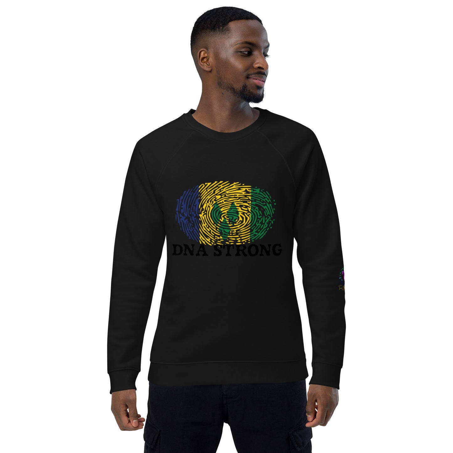 St. Vincent & The Grenadines Unisex organic raglan sweatshirt