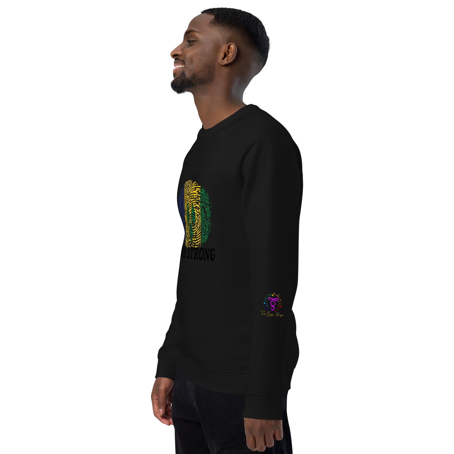 St. Vincent & The Grenadines Unisex organic raglan sweatshirt