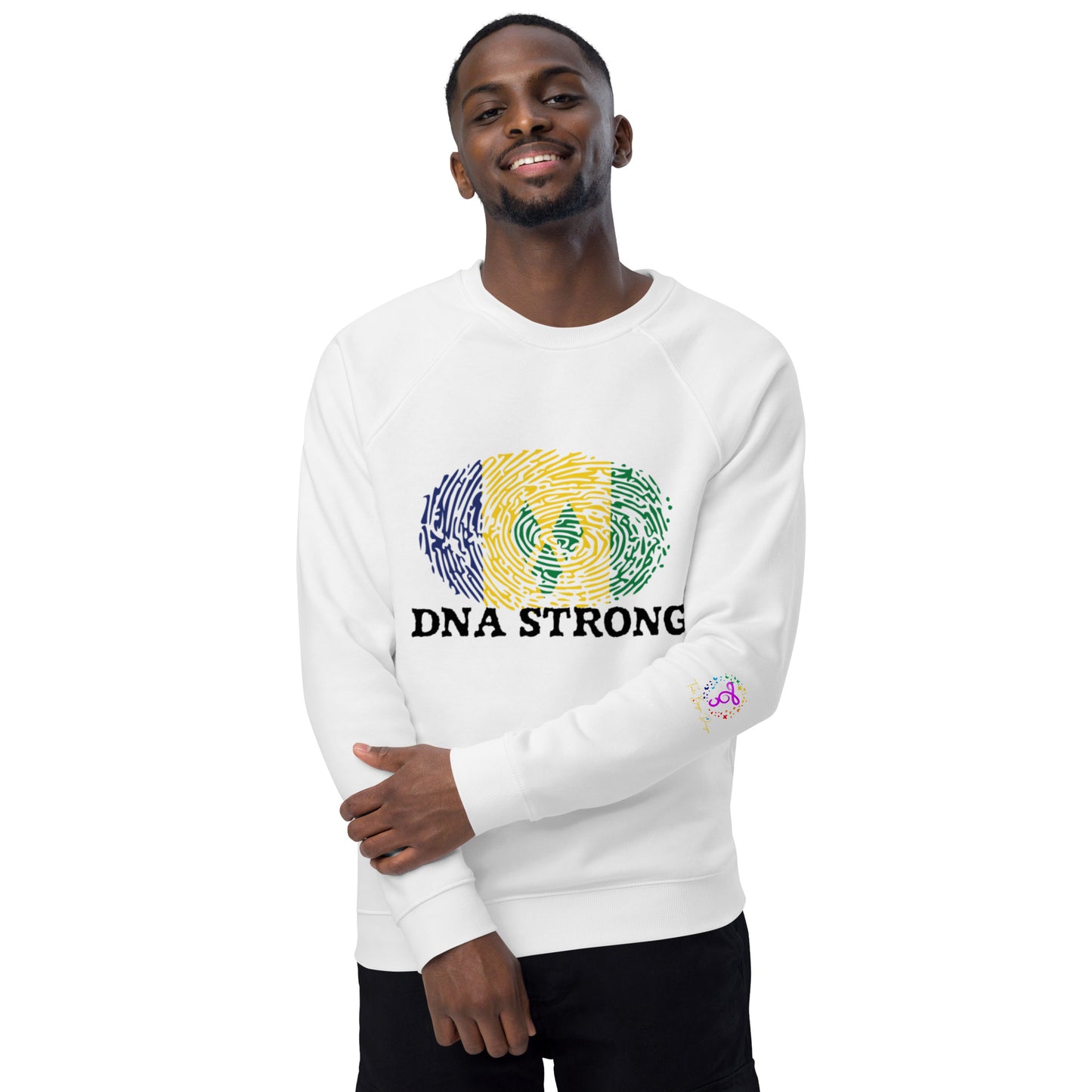 St. Vincent & The Grenadines Unisex organic raglan sweatshirt