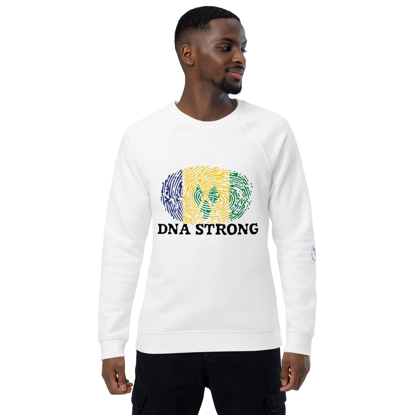 St. Vincent & The Grenadines Unisex organic raglan sweatshirt