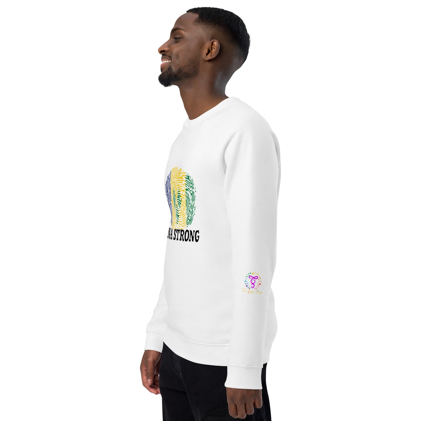 St. Vincent & The Grenadines Unisex organic raglan sweatshirt