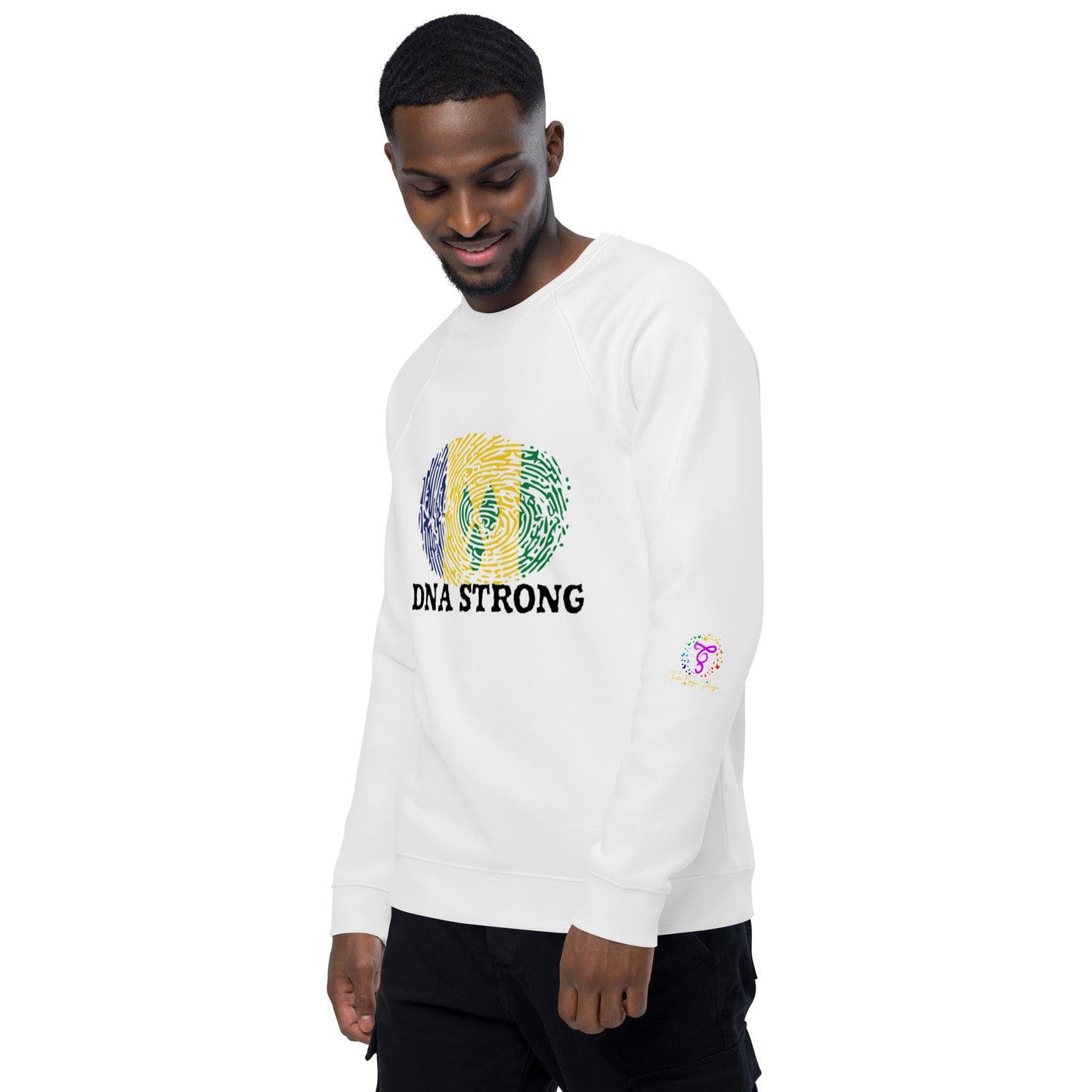 St. Vincent & The Grenadines Unisex organic raglan sweatshirt