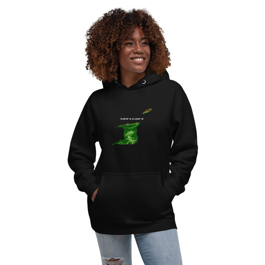 Trini Map Coordinates Unisex Hoodie