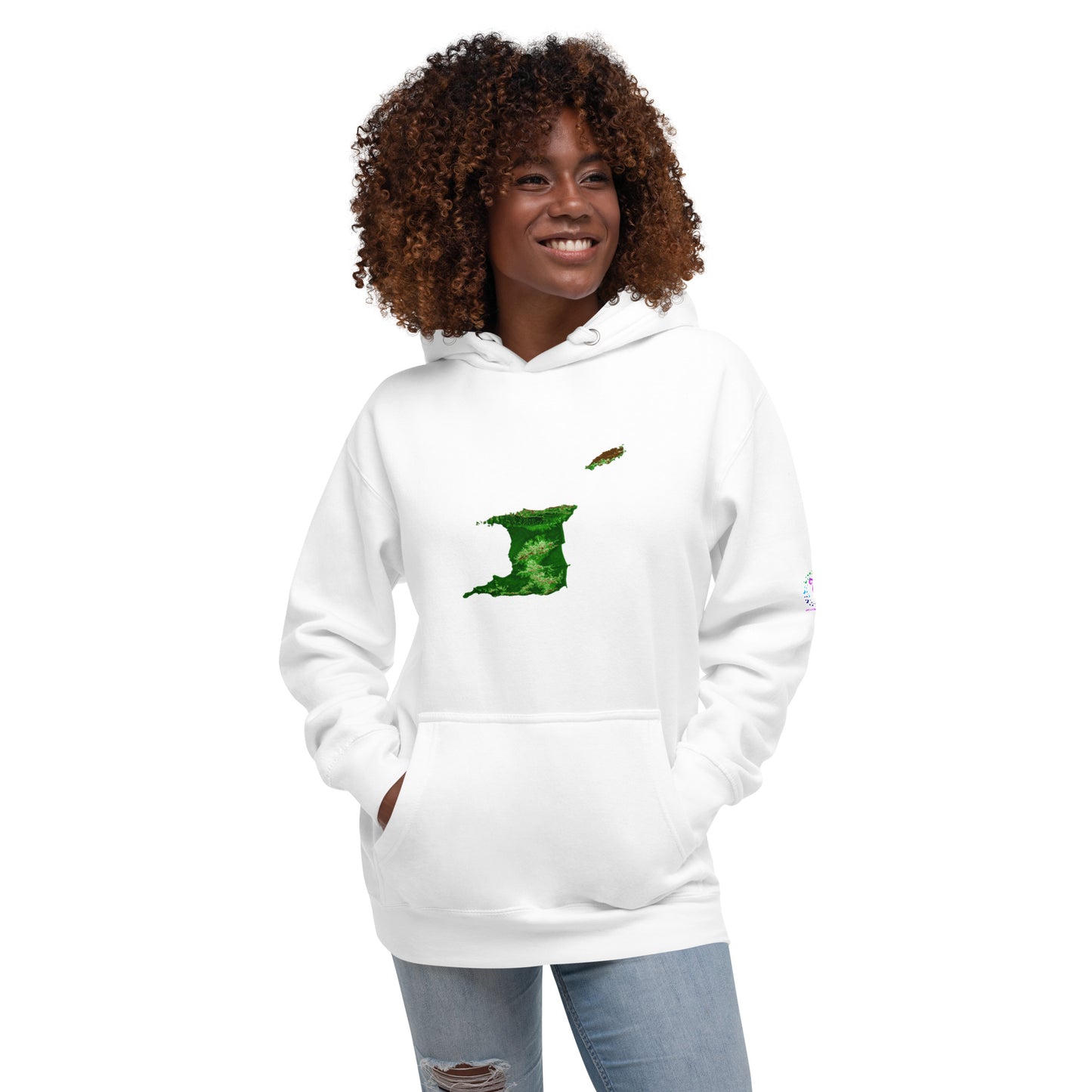 Trini Map Coordinates Unisex Hoodie