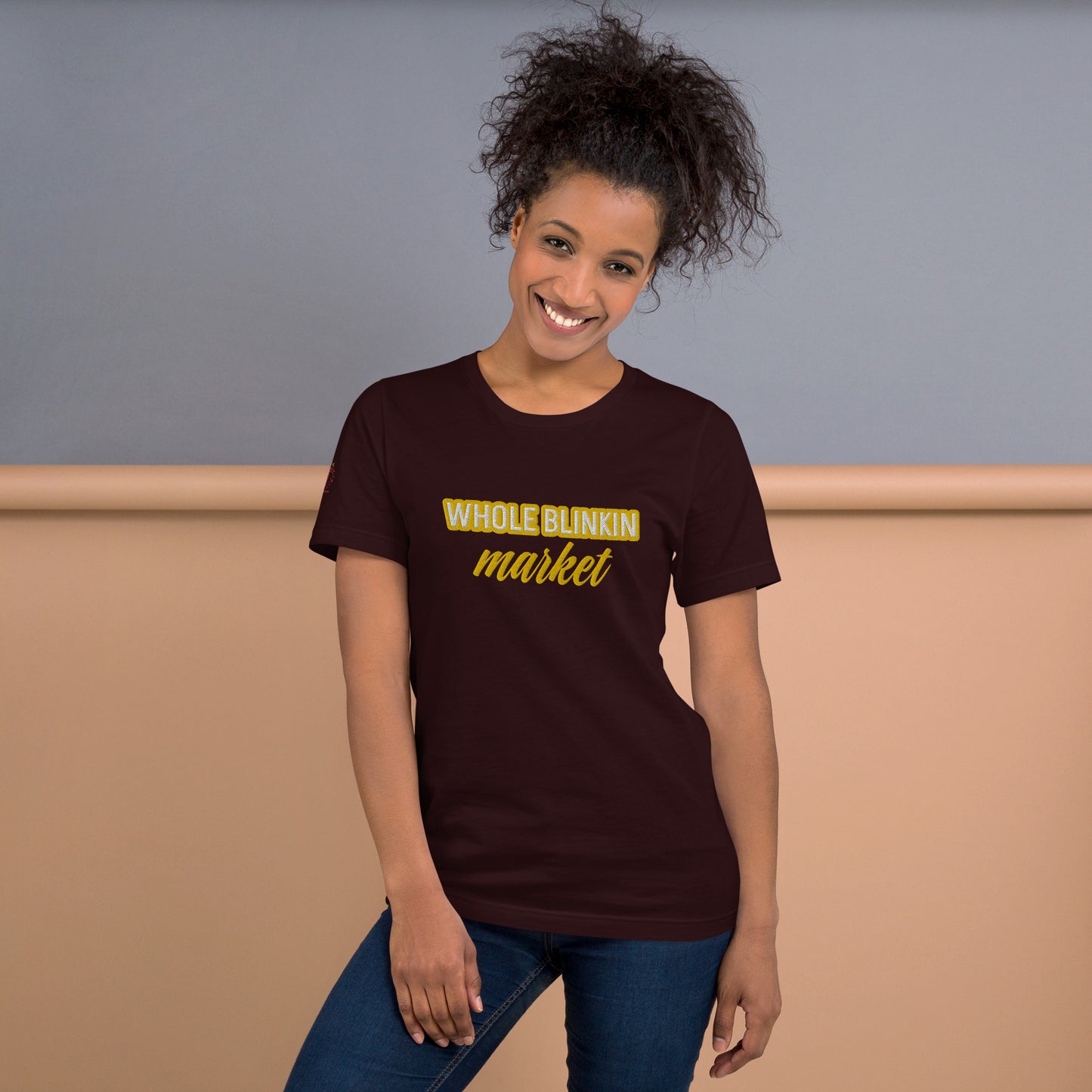 Whole Blinkin Market Unisex t-shirt