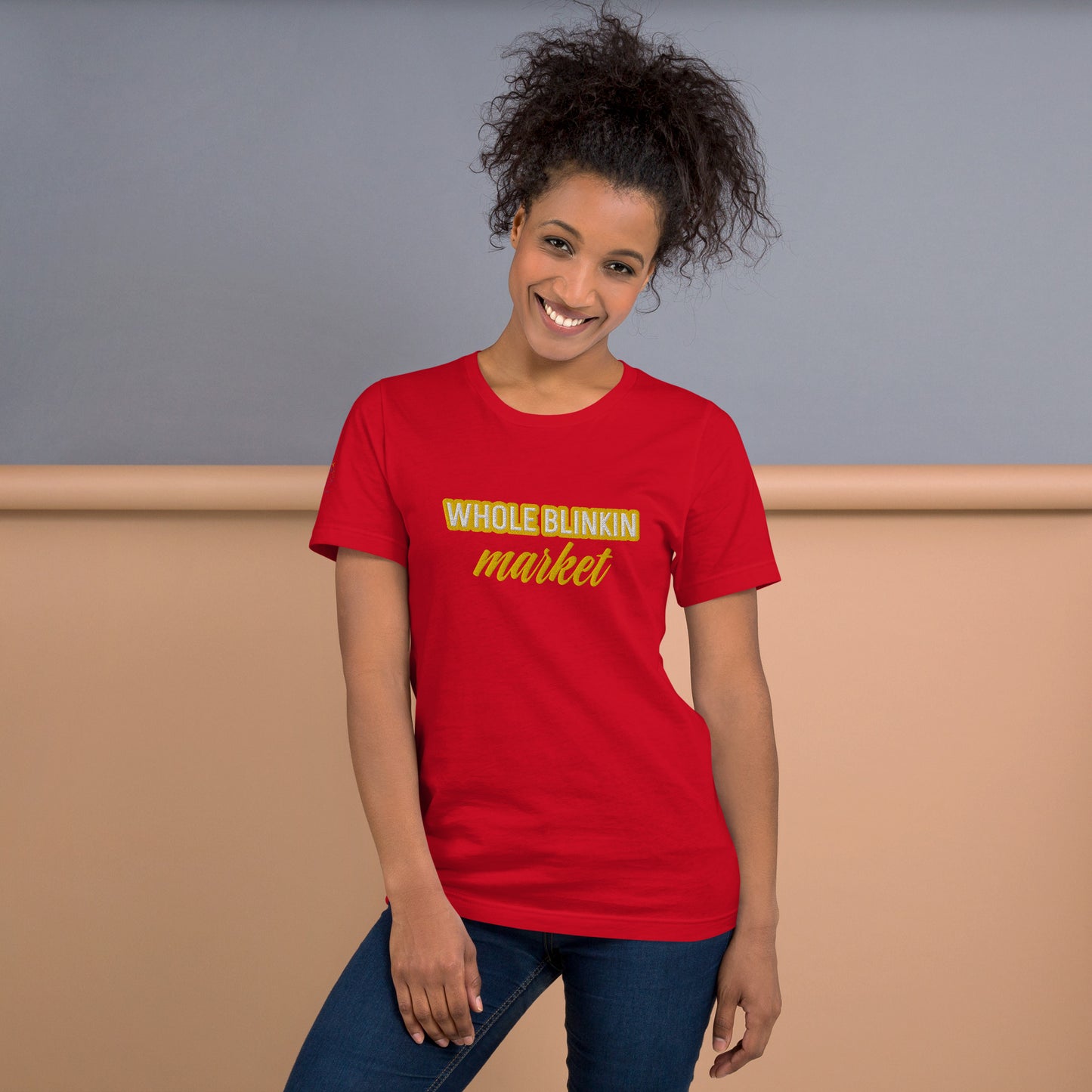 Whole Blinkin Market Unisex t-shirt