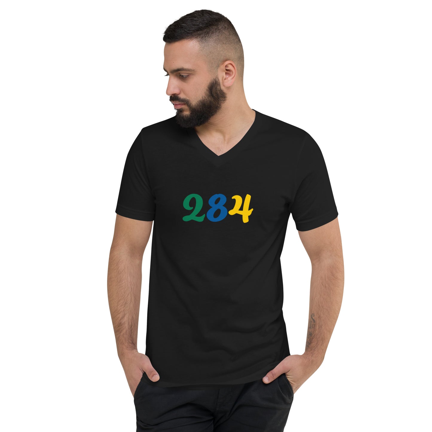 284 USVI Short Sleeve V-Neck T-Shirt