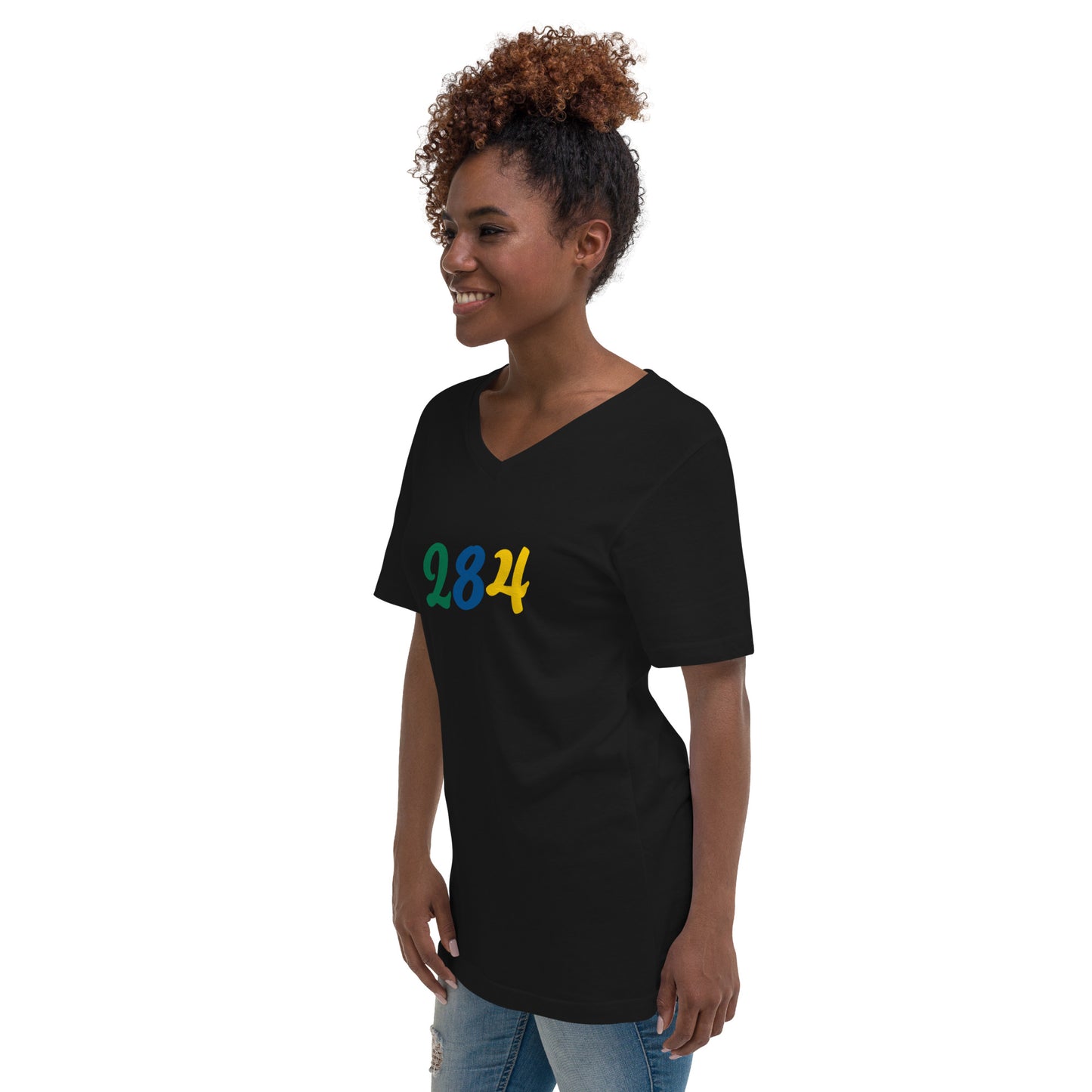 284 USVI Short Sleeve V-Neck T-Shirt