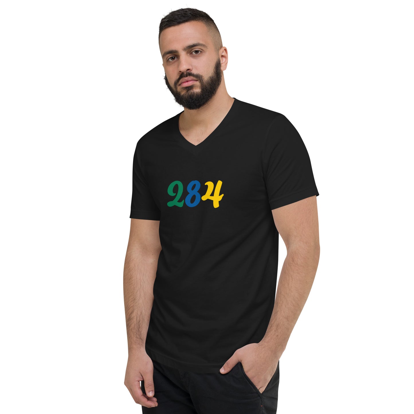 284 USVI Short Sleeve V-Neck T-Shirt