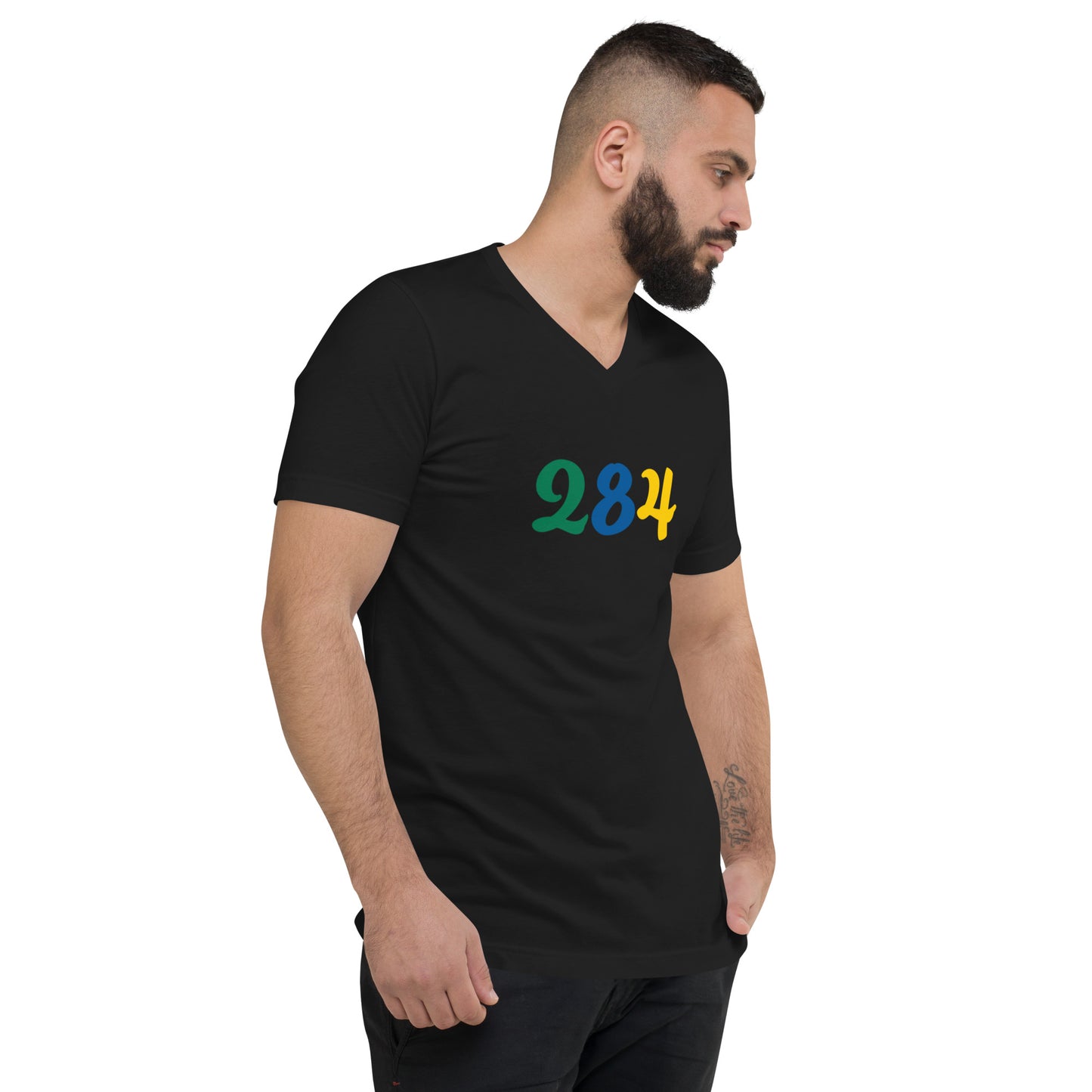 284 USVI Short Sleeve V-Neck T-Shirt