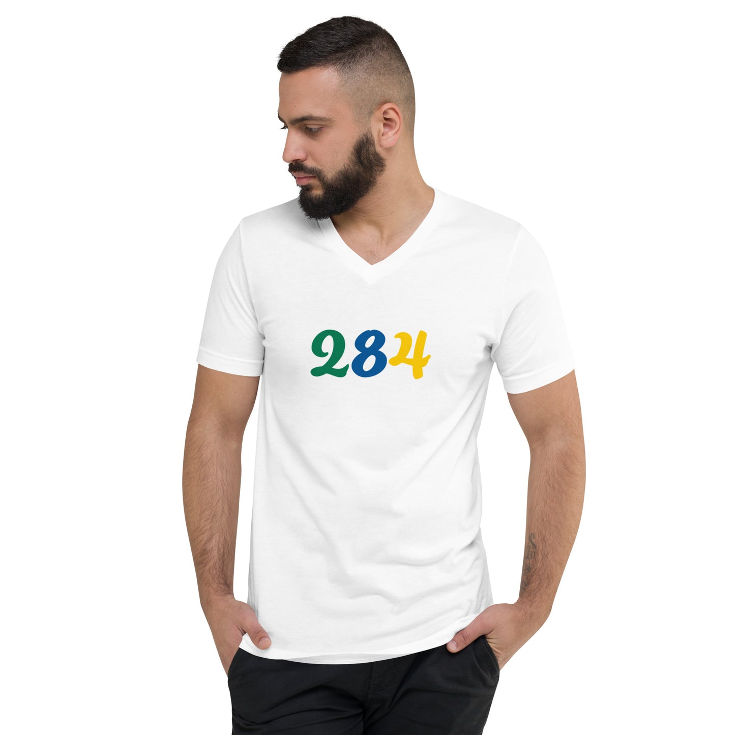 284 USVI Short Sleeve V-Neck T-Shirt