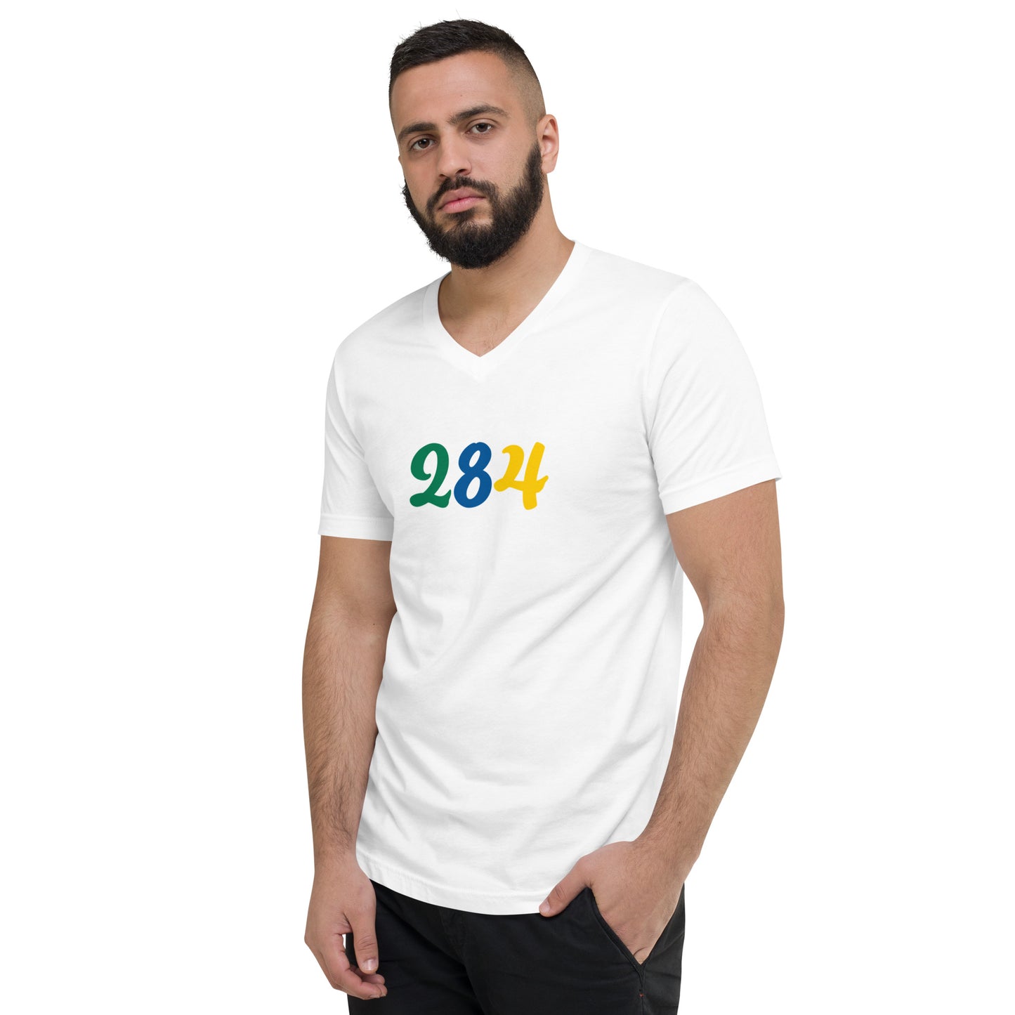 284 USVI Short Sleeve V-Neck T-Shirt