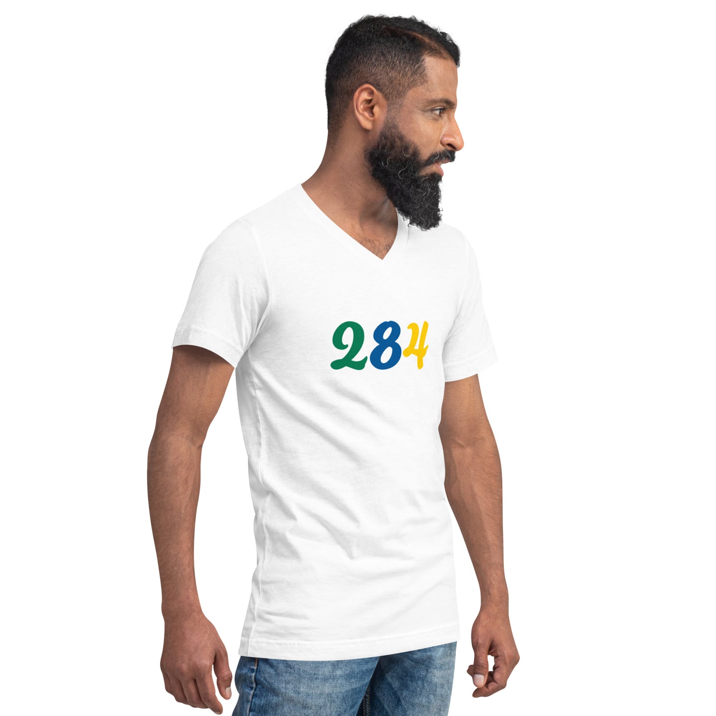 284 USVI Short Sleeve V-Neck T-Shirt