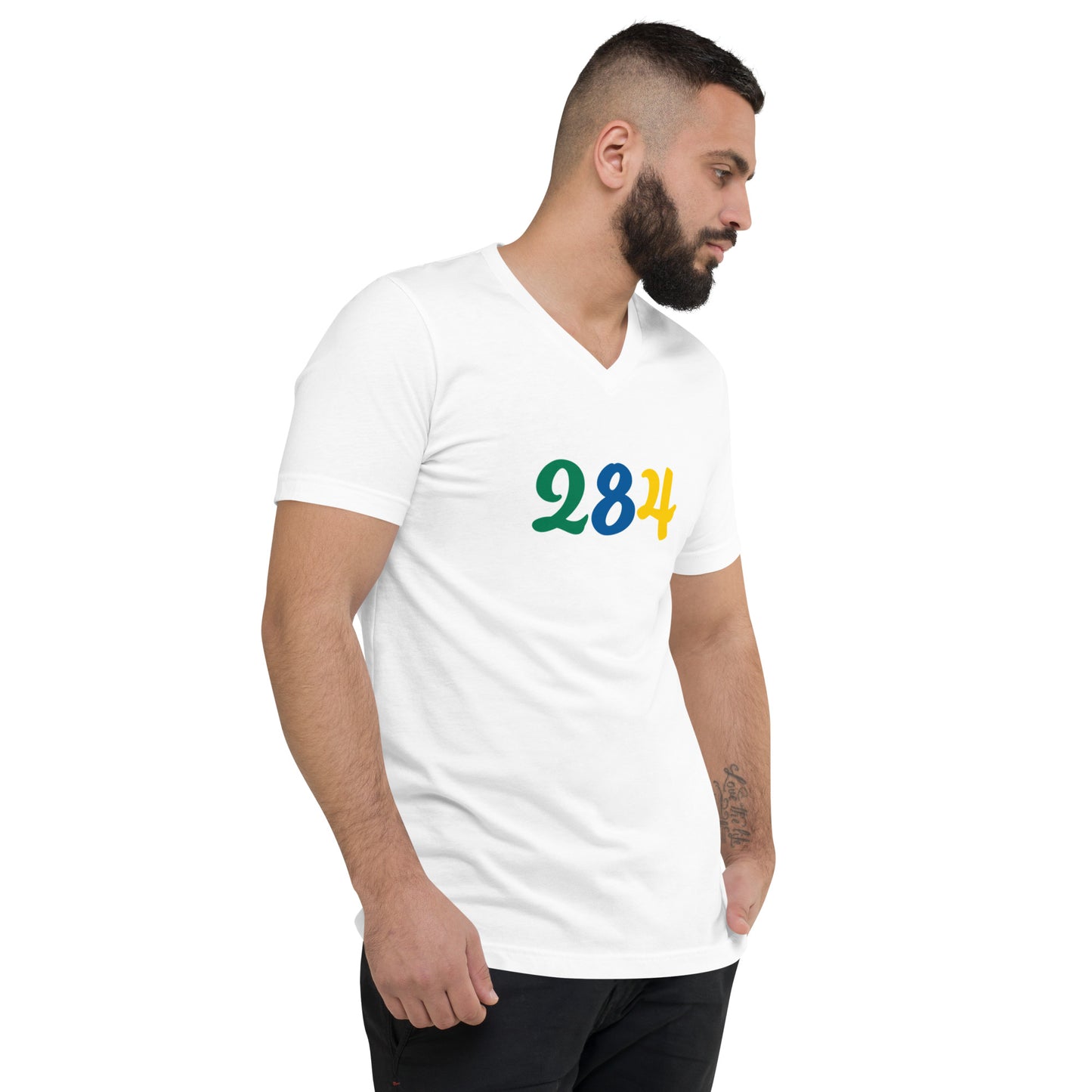 284 USVI Short Sleeve V-Neck T-Shirt