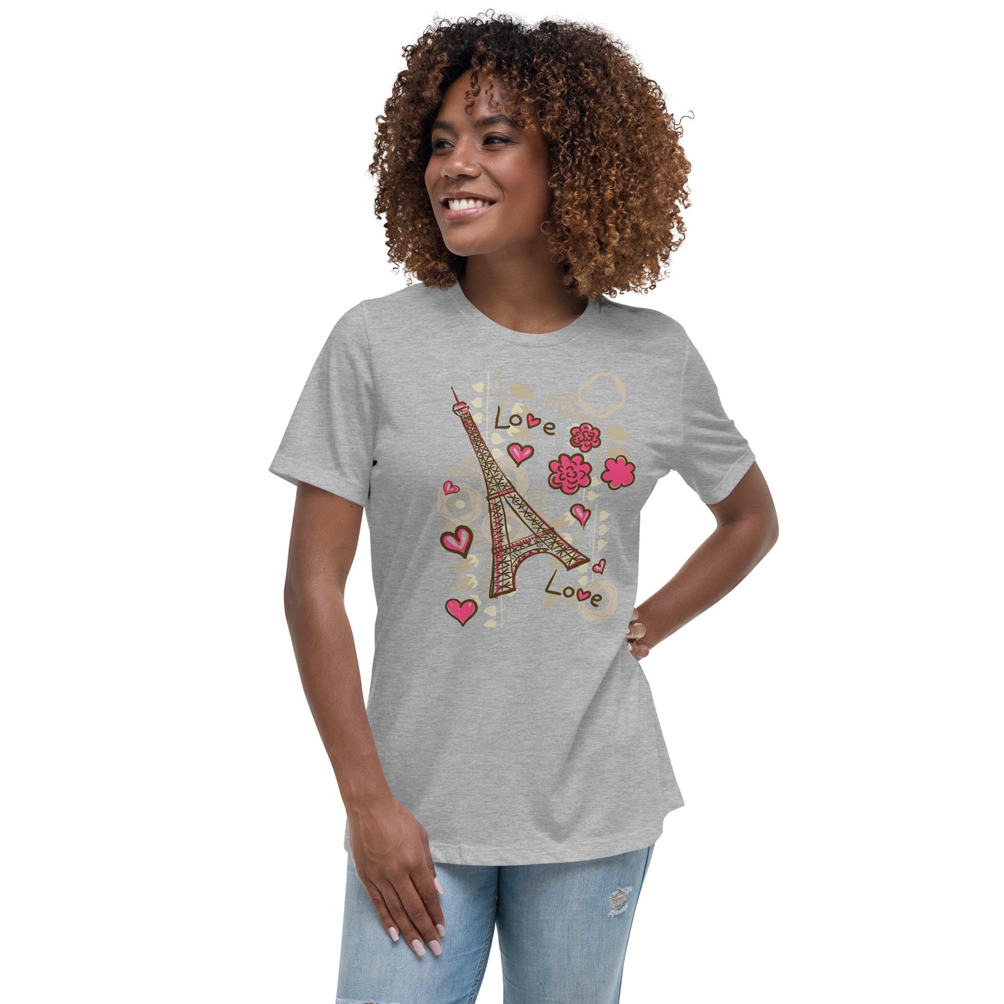 AMOUR PARISIEN T-shirt coupe relax femme