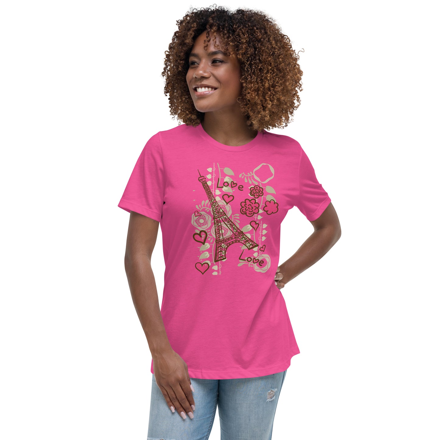 AMOUR PARISIEN T-shirt coupe relax femme