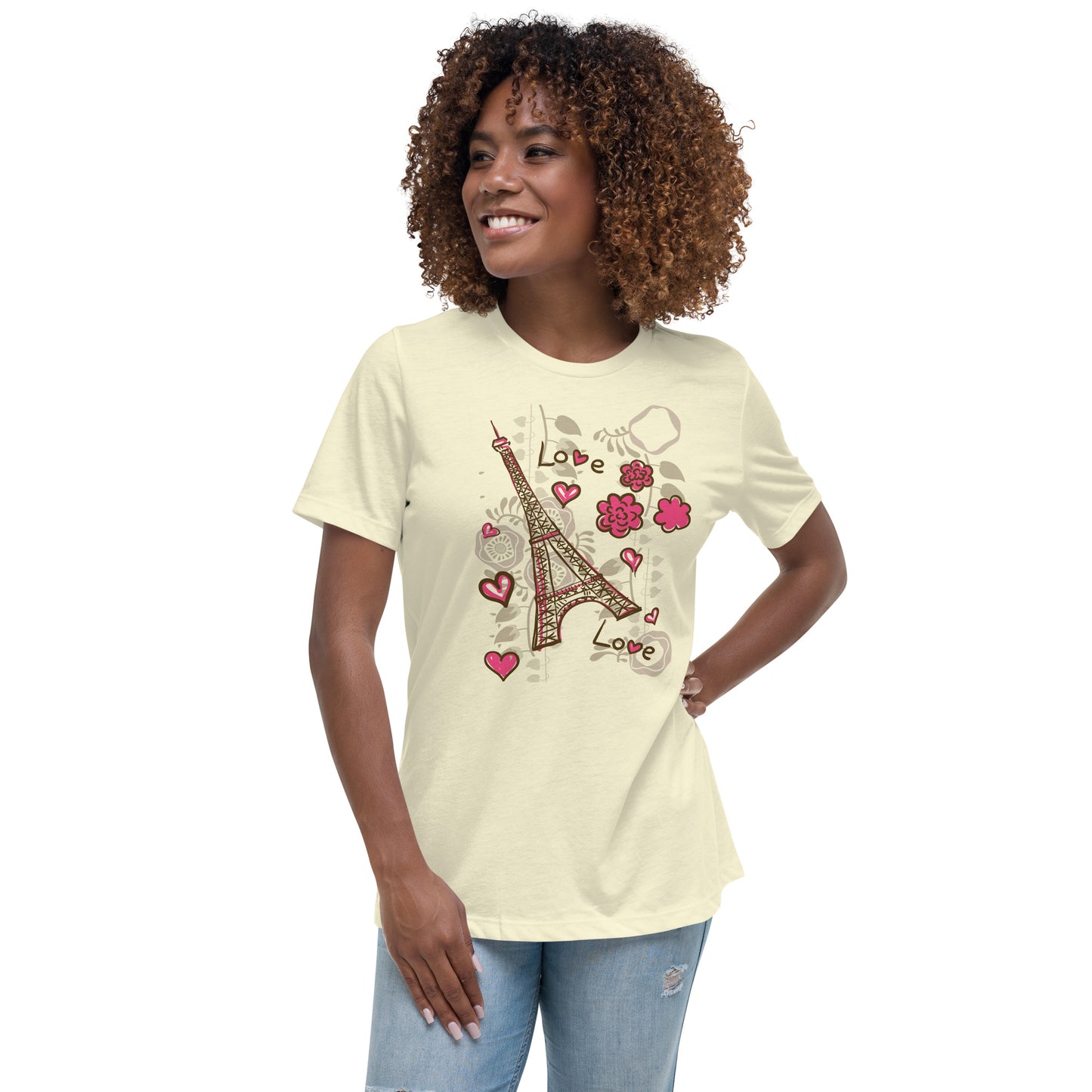 AMOUR PARISIEN T-shirt coupe relax femme